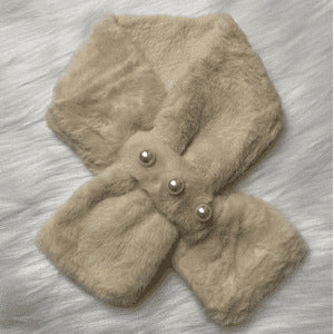 PearlFrost™ Premium vintertørklæde i kunstpels