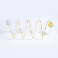 Pompon jaune de 33 cm de long / 20 cm de diamètre