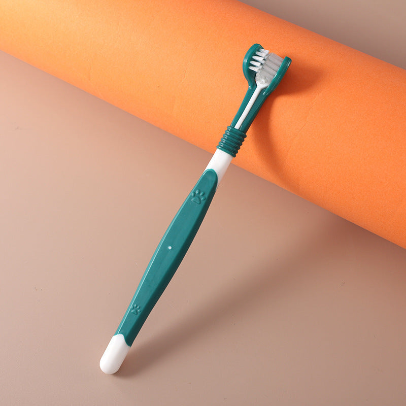 Laaxiv™ “PawBrush” 3-Sided Pet Toothbrush