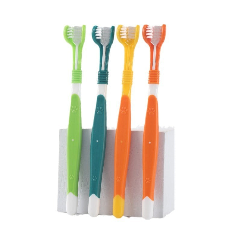 Laaxiv™ “PawBrush” 3-Sided Pet Toothbrush