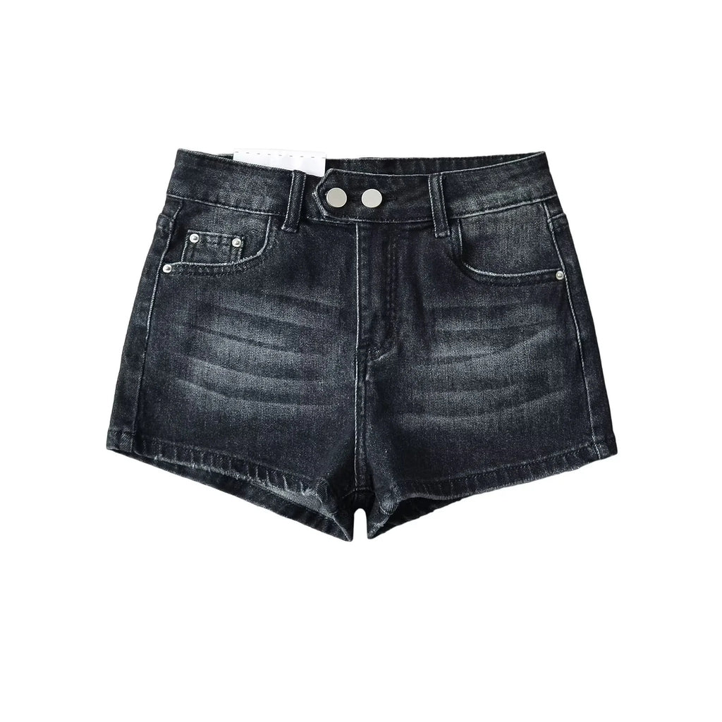 Linda™ højtaljede denimshorts