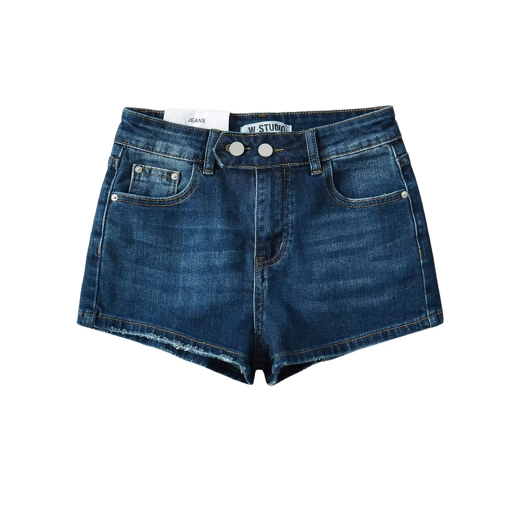 Linda™ højtaljede denimshorts