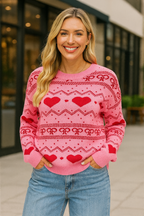 HeartEase™ Strikket Kærlighedssweater