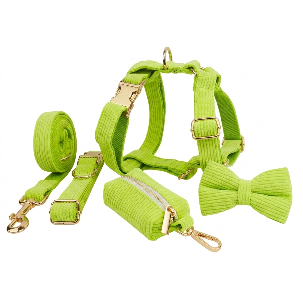 Velora™ Collection Premium en Velours pour Animaux (Vert fluorescent)