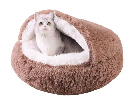 Lit d'hiver pour animaux de compagnie CloudPaw™ (peluche) + Cadeau GRATUIT 🎁