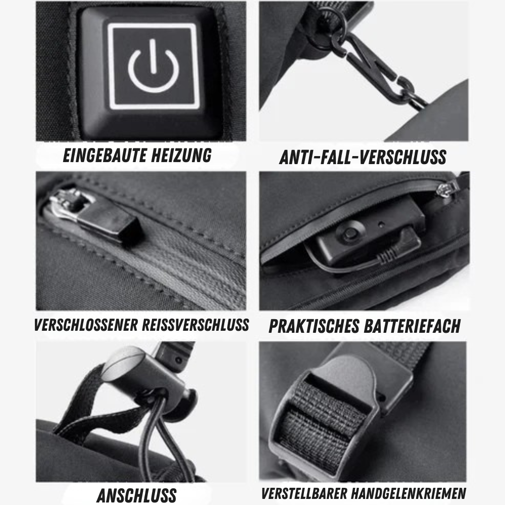 ThermaHeat™ Electric Heated Winter Gloves with 2 Free PowerBanks