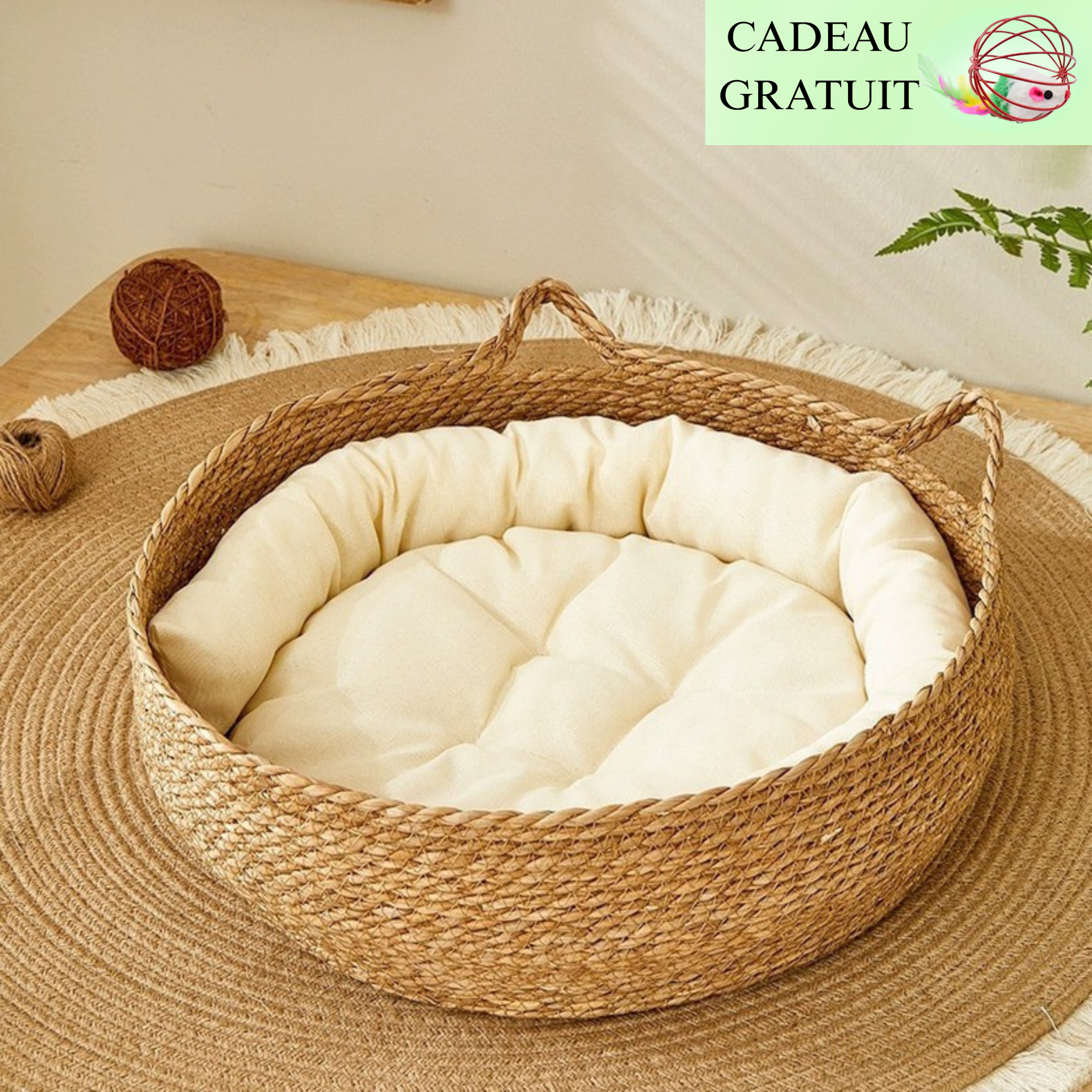 Lit tressé à la main Tito™