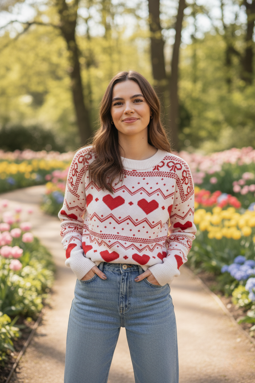 HeartEase™ Knitted Love Sweater