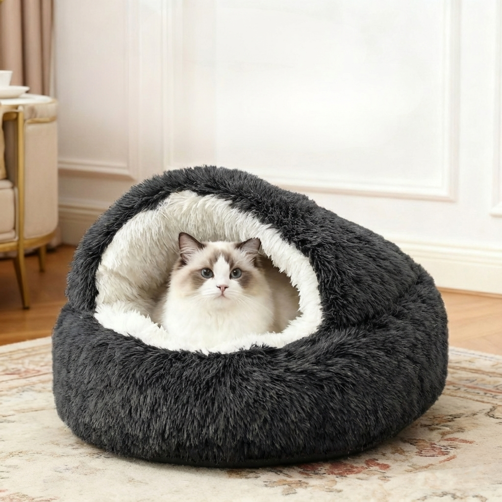 CloudPaw™ Winter Pet Bed (Plushy) + FREE Gift 🎁