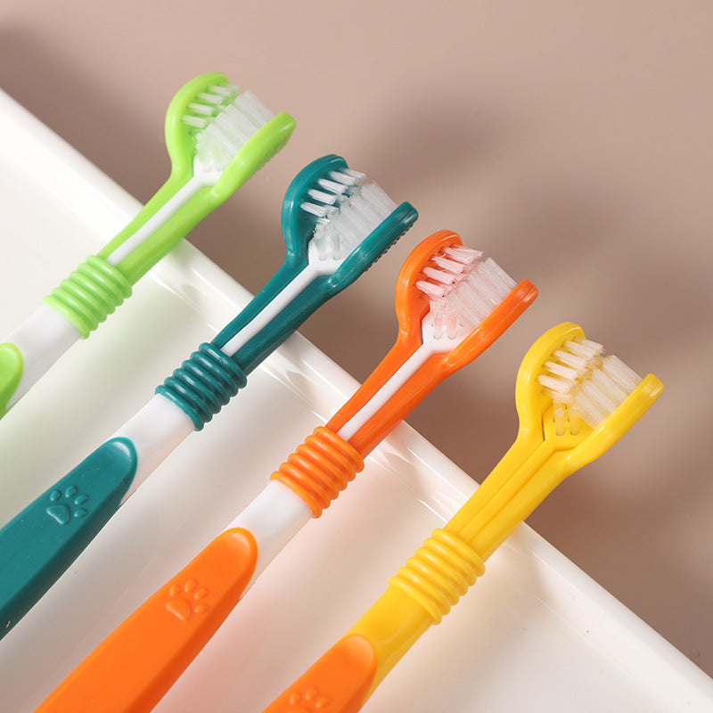 Laaxiv™ “PawBrush” 3-Sided Pet Toothbrush