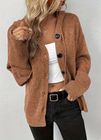 Ella™ Strikcardigan med knapper