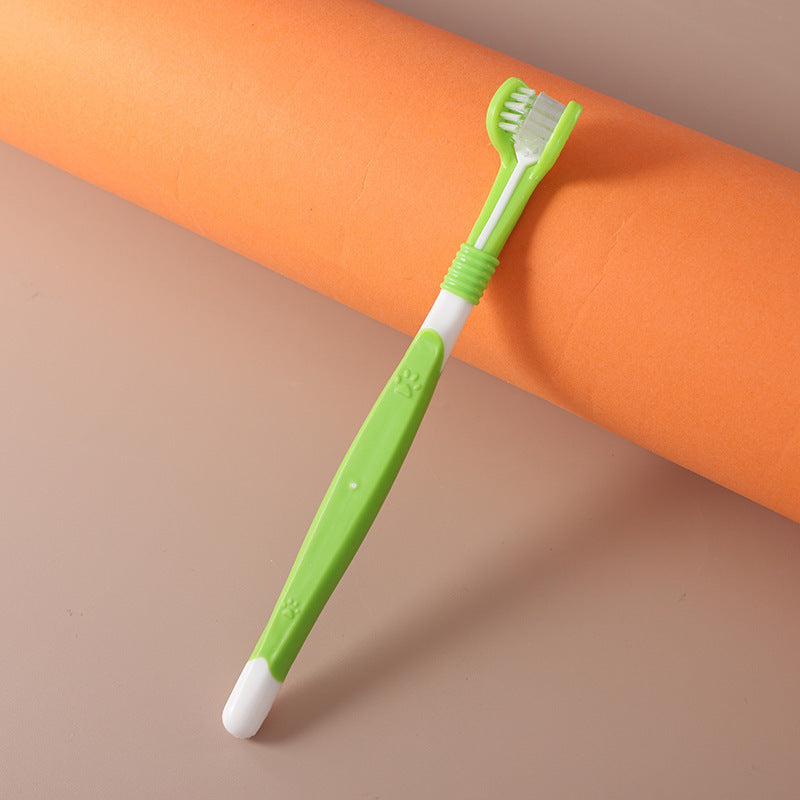 Laaxiv™ “PawBrush” 3-Sided Pet Toothbrush