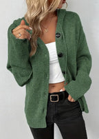 Ella™ Strikcardigan med knapper