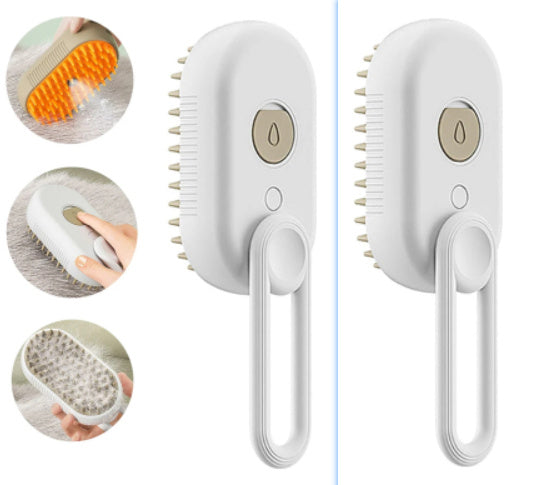 Laaxiv™ “FurEase Pro” 3-in-1 Electric Steam Pet Brush